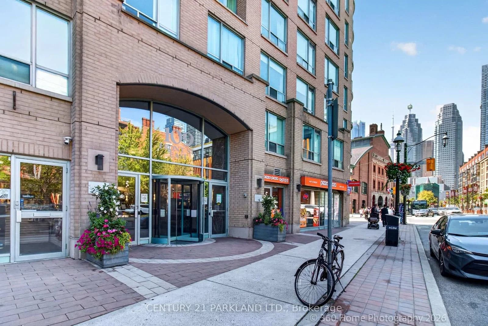 Photo of Front Street in Toronto · Moss Park